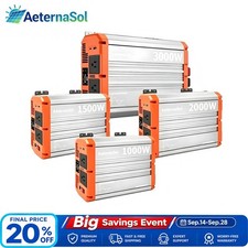 AeternaSol Pure Sine Wave Power Inverter 1000W 1500W 2000W 3000W 12V to 120V US picture