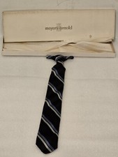 Archdale Vintage Clip On Tie /w Meyers Arnold Box Wear With Blue Or Gray Suit picture