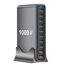 1000W Fast USB C GaN Ⅲ Pro Charger Block,8 Port Charging Station,Dual 140W PD3.1 picture