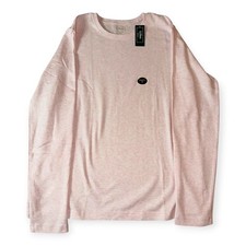 LL Bean Intrick Crew Long Sleeve T-Shirt, Pale Rose, NWT, Women's Medium picture