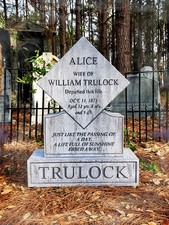 Evil Soul Studios Alice Trulock Tombstone In The Spirit Halloween Prop Life-Size picture