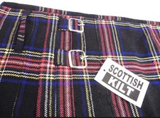 Scottish National Tartan Scottish Kilt   Waist Size 34