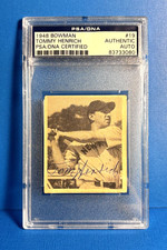 1948 Bowman Tommy Henrich RC Rookie AUTO PSA & JSA #19 RARE (Dec. 2009) picture