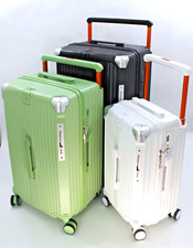 3pcs Trunk Luggage with Spinner Wheels Lightweight ABS Hard Case with TSA Lock picture