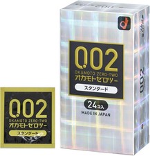 Okamoto 002 Standard Size Ultra Thin Condoms 24pcs -Ship from California picture