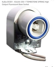 Pair (2) KULKA 530 1K HO/VHO Fluorescent Socket Vertical Spring End P 660W, 600v picture