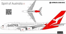 1/144 BSModelle Decals Airbus A380 Qantas  real silver color printed not gray picture