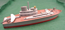 Vintage Keystone C-12 U.S. AIRCRAFT CARRIER Wood Toy Made in USA picture