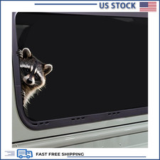 Waterproof Raccoon Peeking Decal Car Window Bumper Laptop Wall (Left) picture