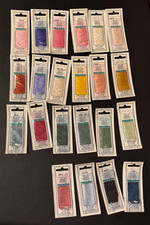 Mixed Lot of 22 MADEIRA SILK Embroidery Floss Packages Made in West Germany picture