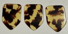 Celluloid Vintage Tortoise Shell Guitar Picks - Heavy Home Plate Shape-Lot of 3 picture