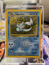 Pokemon TCG Vaporeon Jungle 12/64 Unlimited Holo Rare - MP picture