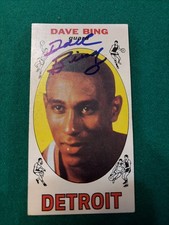 1969-70 Topps Dave Bing Rookie Autographed Auto Signed Detroit Pistons HOF picture