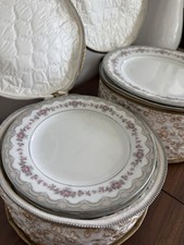 Vintage Noritake Glenwood #5770 Dinner And Salad Plates With Original Cases picture