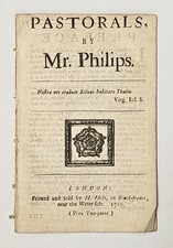 1710 Ambrose Philips Pastorals H Hills Tudor Rose Alexander Pope Rivalry picture