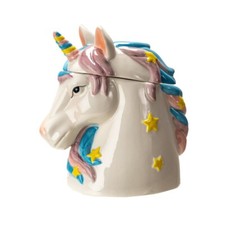 PT Pacific Trading Unicorn Hand Painted Ceramic Cookie Jar picture