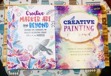 Creative Marker Art And Creative Painting And Beyond. Set Of 2 Books. Very Nice picture