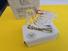 1997 Gorham Full-Lead Crystal Holiday Dove Christmas Tree Ornament West Germany picture