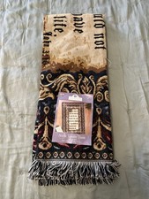 Jubilee John 3:16 Woven Tapestry Throw Blanket Fringed USA New With Tags picture