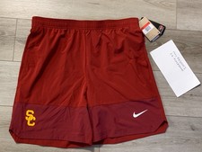 NEW Nike USC Trojans On Field Dri-Fit PE Team Issue Sideline Shorts Mens LARGE picture