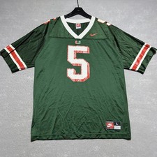 VTG Miami Hurricanes Football Jersey #5 Edgerrin James Jersey 1998 Men’s Large picture