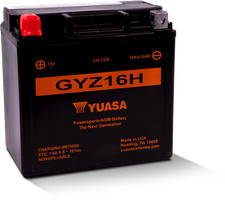 Yuasa GYZ16H Powersports AGM Battery – Fits Yamaha YFM660R & BMW R1200RT picture