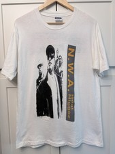 Vtg NWA Shirt 90s Rap Tee Dr Dre Eazy E screen stars F The Police size large picture
