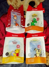 New  TONIES  Lot of 4  The WIGGLES  POOH  BLIPPI Audio Characters  NEW & SEALED  picture