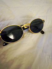 AUTHENTIC Vintage Gianni Versace S68 16M Medusa Sunglasses Gold Black Rare picture
