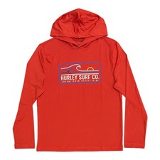 Hurley Men's Regular Fit UPF 50 Sun Protection Hooded Long Sleeve Tee picture