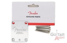 Genuine Fender AM/American Series Corona Neck Plate with Microtilt - Chrome picture