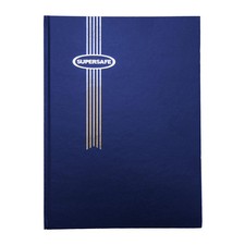 Supersafe Stamp Album Stockbook 8 Double Sided White Pages with Glassine Inte... picture