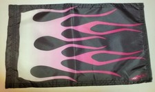 DuneRats® Original Pink Fade Flame Custom ATV UTV MC Safety Whip Flag picture