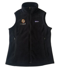 Patagonia Womens S Classic Synchilla Vest Fleece Full Zip Black CHEF Software picture