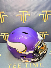 Jordan Addison Signed Minnesota Vikings Full-Size Speed Replica Helmet Beckett picture