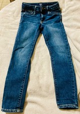 Girls Gap Jeans Stretch Super Skinny Slim Denim Jeans - Dark Wash, Size 7 Slim picture