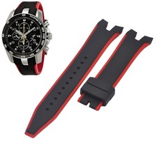 Sportura Barcelona SNAE93 21mm Black Rubber Strap For Seiko picture