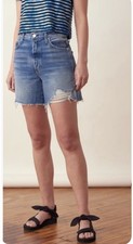 AMO DENIM Midi Shorts. Women’s Size 28 Flashback Made in USA Retail $245 picture