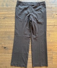 The Limited CASSIDY FIT Womens 12 Stretch Trousers Grey Dress Pants Wide Leg picture