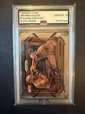 Panini Prizm 2023 Jiri Prochazka UFC Autographed PSA Card #54 UFC 275 picture