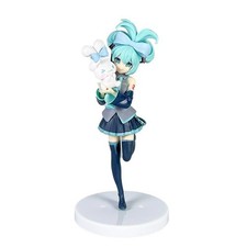 Hot 21CM Anime Hatsune Miku X Cinnamoroll Figure Anime Peripheral Collectible picture