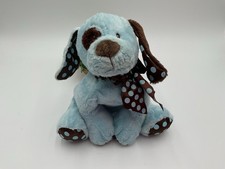 Baby Ganz Puppy Dog Blue Brown Eye Patch Dots Plush Stuffed Animal picture