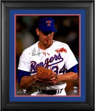 Nolan Ryan Texas Rangers Framed Autographed 16
