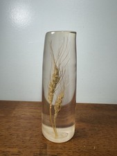 Vintage Daisyglas Hand Crafted Lucite Resin Wheat Paperweight Decor Campbell CA picture