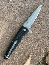 Kai Kershaw Hotwire 1310WM Pocket Knife Black Plain Edge Assisted Liner Lock picture