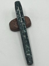 Franklin-Christoph Model 46 Fountain Pen - Marbled Green Acrylic, Steel #6 Nib picture