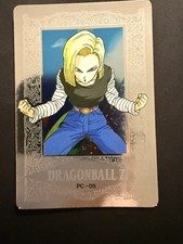 1994 Dragon Ball Z Amada PC-05 Android 18 Platinum Silver Foil Japanese picture
