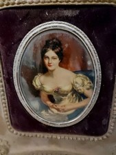 A Cameo Creation Antique Ornate Gold Gilt Framed Victorian Portrait Print Old picture