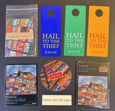 RADIOHEAD Hail To The Thief RARE 2003 PROMO SET: CD, Cards, Stickers, Poster... picture