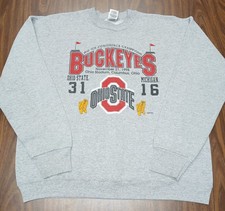 Vintage Ohio State Buckeyes Sweatshirt Adult XL Fruit Of The Loom Gray Pullover picture